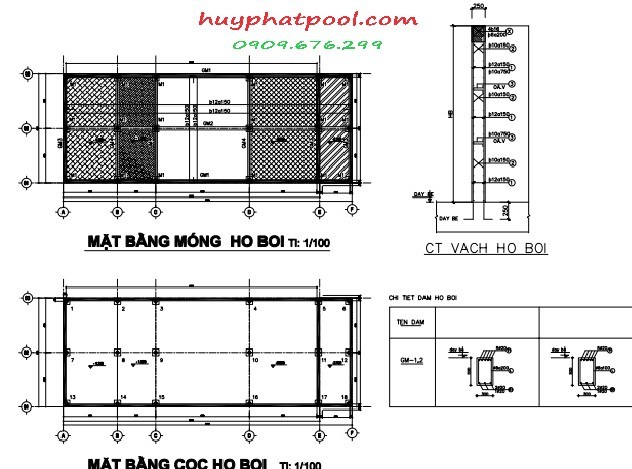 kết cấu hồ bơi